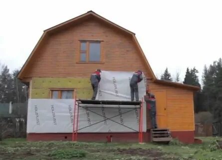 Утепление деревянного дома пеноплексом