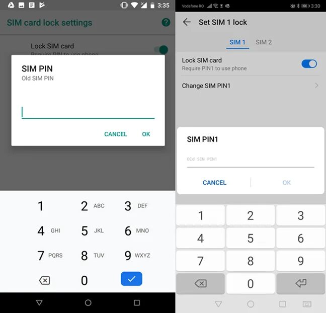 Пин на сим карту андроид. Изменить пин код сим. Код SIM Lock. Сменить пин код на андроид. Как отключить пин код на сим
