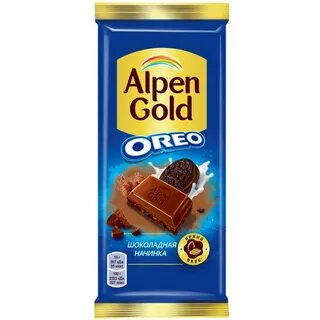 Шоколад alpen gold oreo молочный