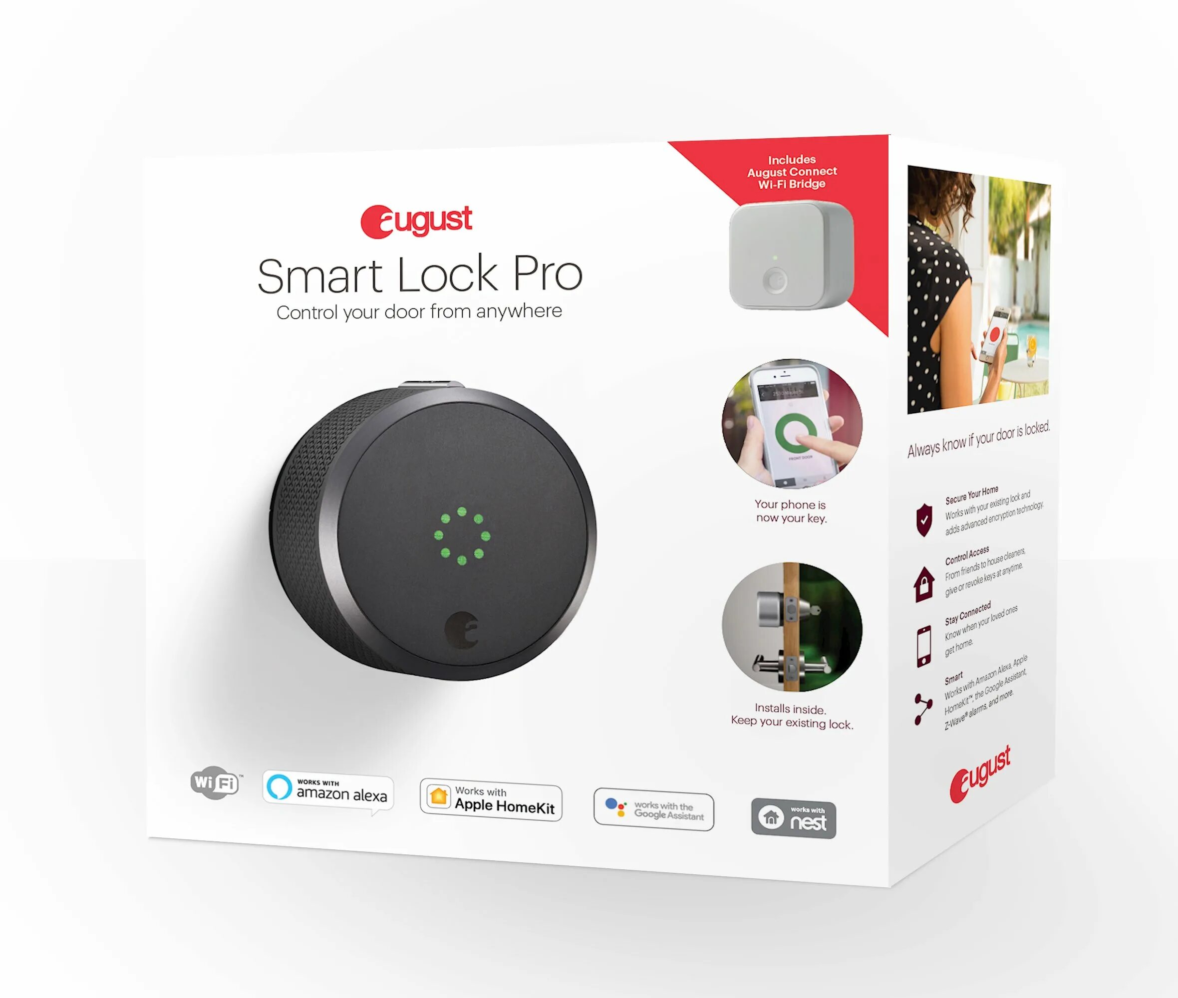 Connect pro. August smart lock. замок apple homekit. apple homekit будильник. august smart lock pro +connect wifi bridge.