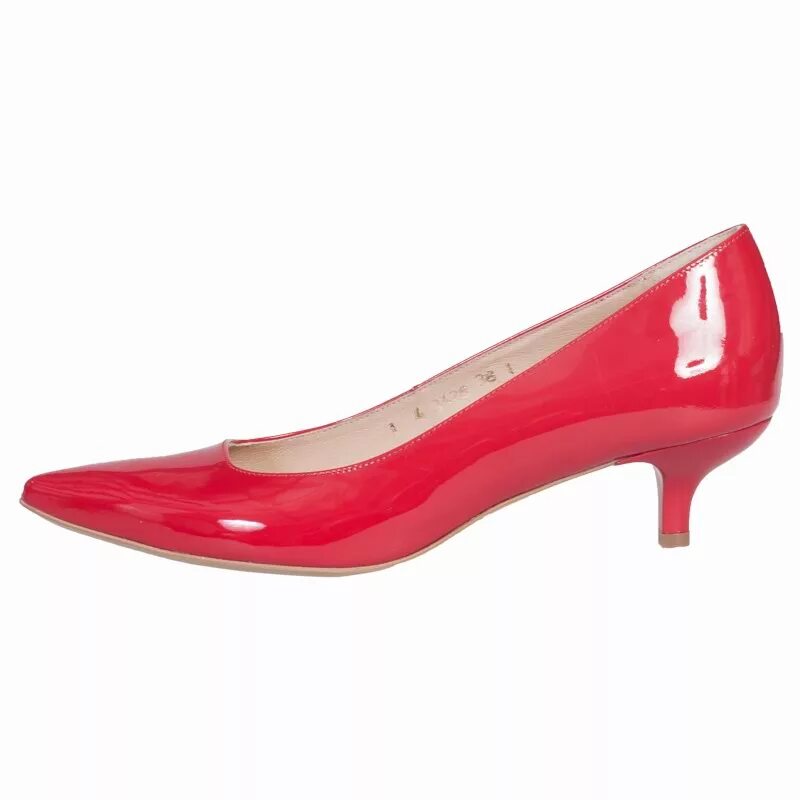 Туфли-лодочки Ascalini артикул tb15567. Туфли женские красные. Красные лаковые лодочки. Красные туфли на низком каблуке. Купить туфли на wildberries