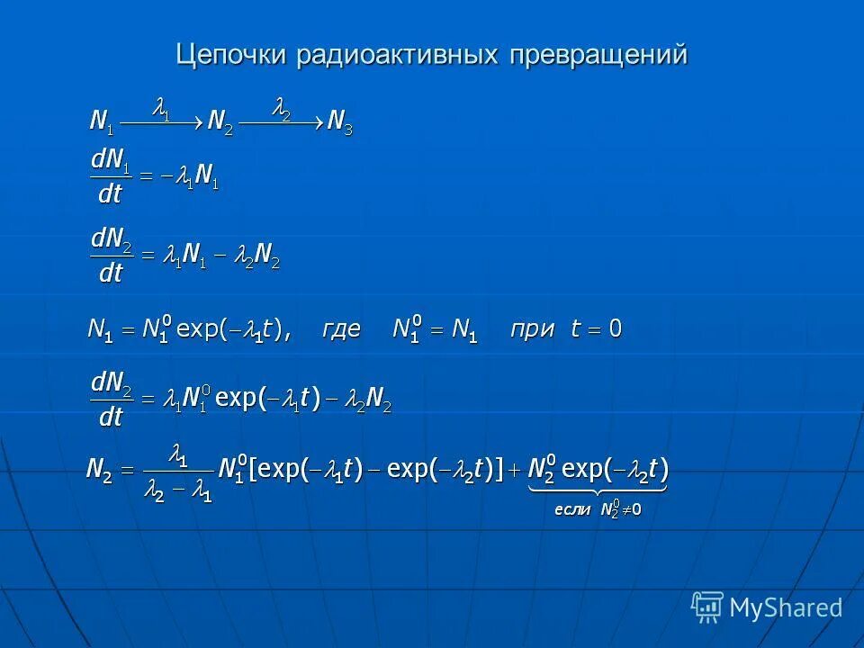 Цепочки радиоактивных распадов