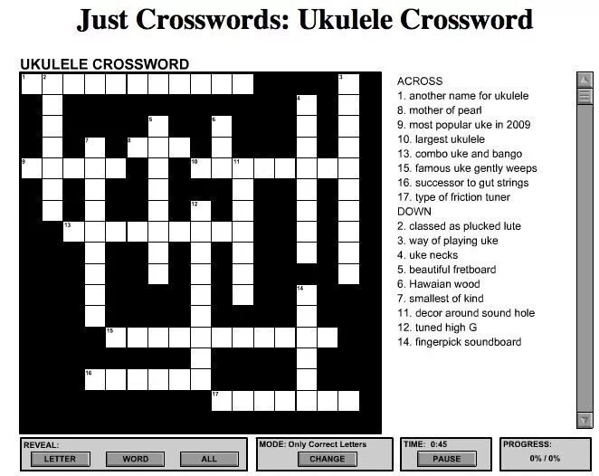 Solve the crossword