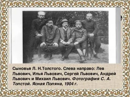 Из какого рода толстой
