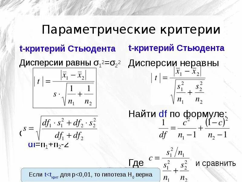 Какие найти t