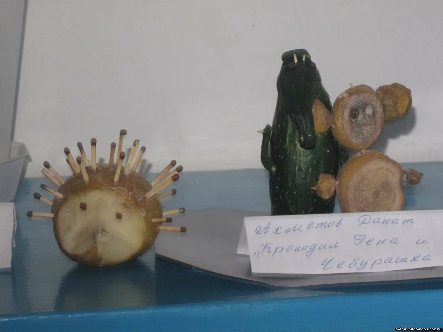 Как сделать ежика из кабачка. Ежик из кабачка. еж из кабачка.