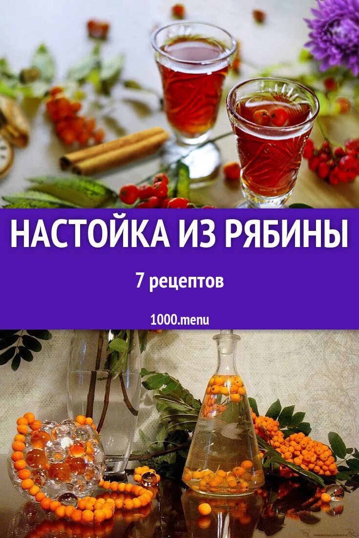 Рябина рецепты настойки