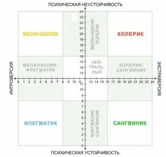 Шкала темпераментов айзенка