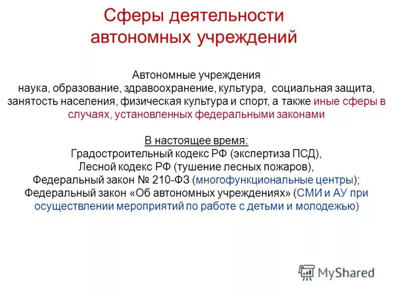 виды деятельности автономного учреждения. автономное учреждение пути совершенствования. автономная деятельность.