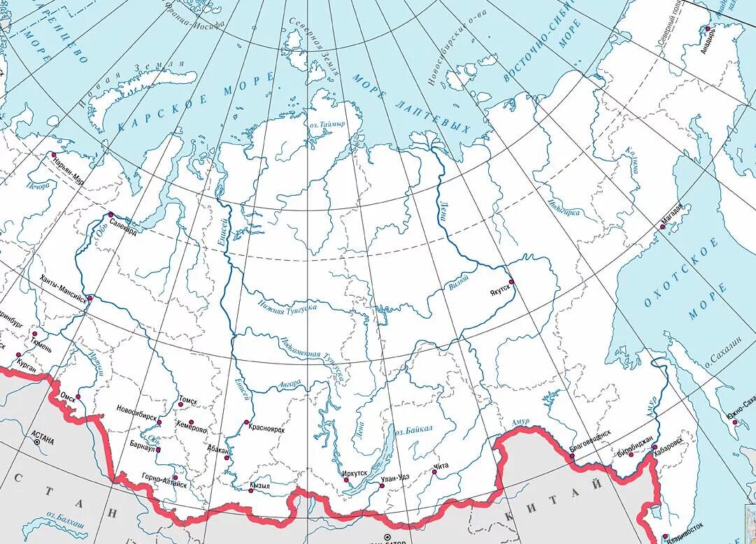 Контурная карта азиатской части России. Контурная карта азиатской Асти России. Контурная карта России границы Российской Федерации. Карта России с границами контурная карта. Граница эр в россии