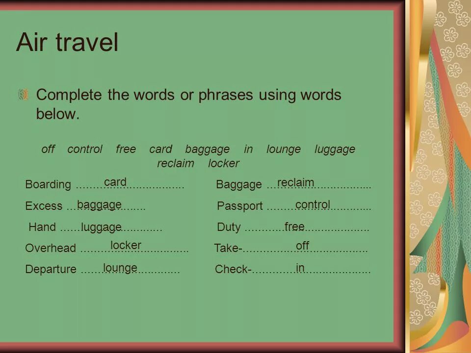 Travelling 5 класс задания. Complete the Words. Travelling задания по английскому. Complete the Words одежда. Fill in the words staff natural