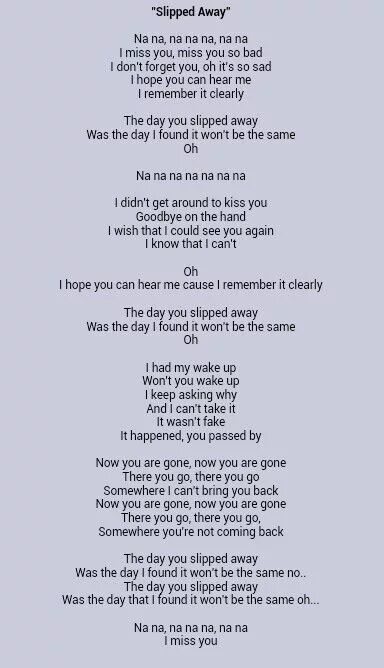 Away песня на русском. Avril Lavigne Slipped away. I'M with you avril Lavigne текст. Miss you песня. I Miss you текст песни.