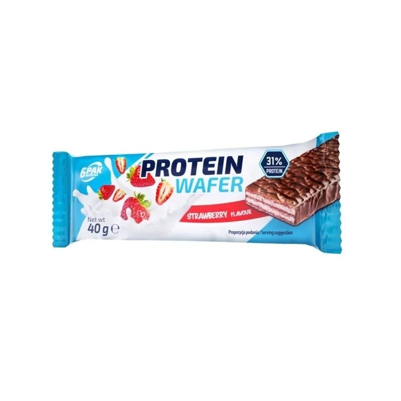 Вафля 12. 6pak Protein Wafer (40g.) (Ваниль. 6pak Protein Wafer (40g.) Клубника. Chikalab Protein Wafers 40 гр.. Протеиновые вафли - ваниль.