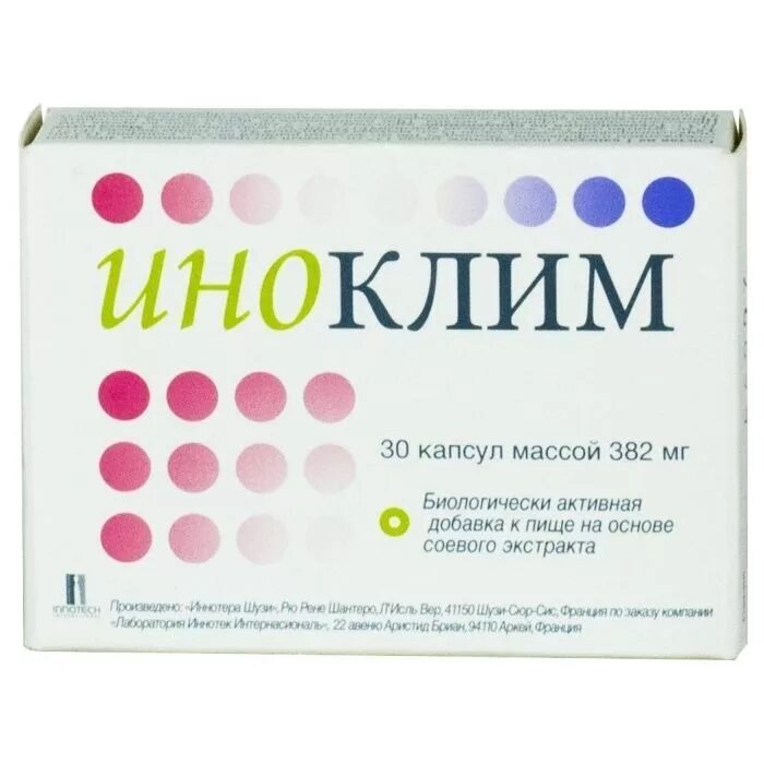 Иноклим капсулы 30 шт.. Иноклим капсулы 382мг 30шт. Иноклим капс.40мг№30. Иноклим капс. 382мг №30.