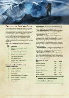 Against the cold