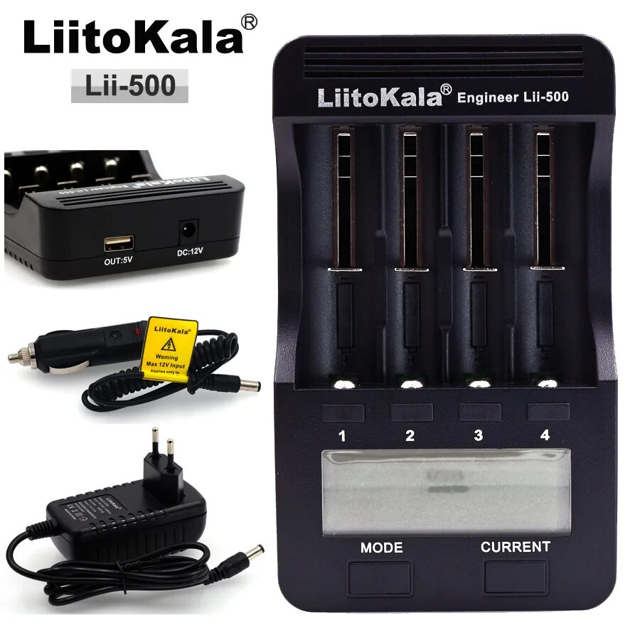 Обзор зарядных устройств liitokala. Зу liitokala lii-500. liitokala lii 500 s. зарядка 18650 liitokala. зарядное устройство liitokala lii-500s.
