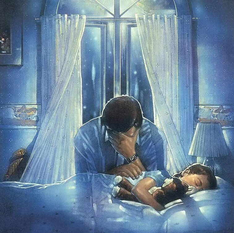 Мальчик папа спать. Таинство ночи. Ангел молится за человека. Мама молится ночью. Ребенок молится у постели.