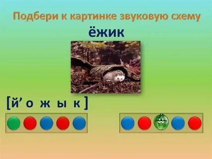 Выполни звуко буквенный разбор слова ежик