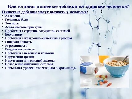 Как влияет пищевая