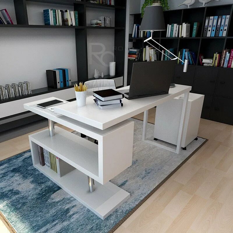 Современный письменный стол. Стильный письменный стол. Дизайнерский письменный стол. Необычный письменный стол. Стильные письменные