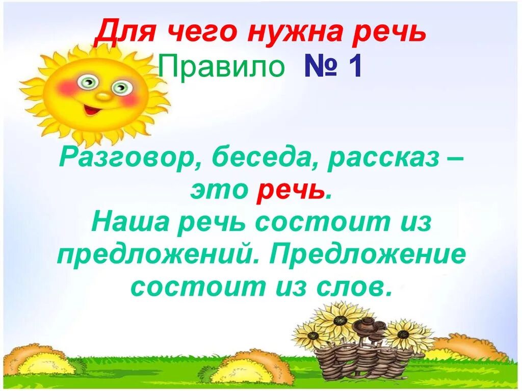 Речь состоит из предложений. Для чего нужна речь 1 класс. Слайд речь состоит из предложений. Речь состоит из предложений 1 класс. Урок наша речь 1 класс школа россии