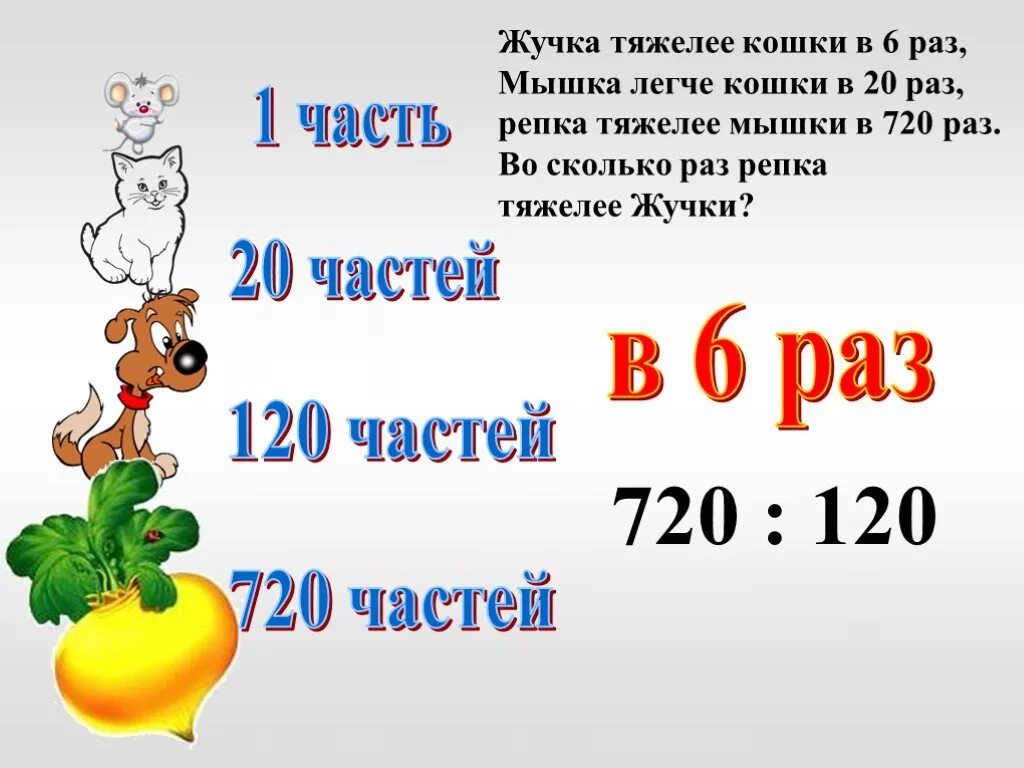 Жучка тяжелее кошки в 6 раз мышка легче кошки в 20 раз. Жучка тяжелее кошки в 3 раза мышка легче кошки в 10. Задачка про жучку, кошку, мышку, репку. Сколько раз в сказке Репка встречается предлог за запиши цифру. В 20 60 раз