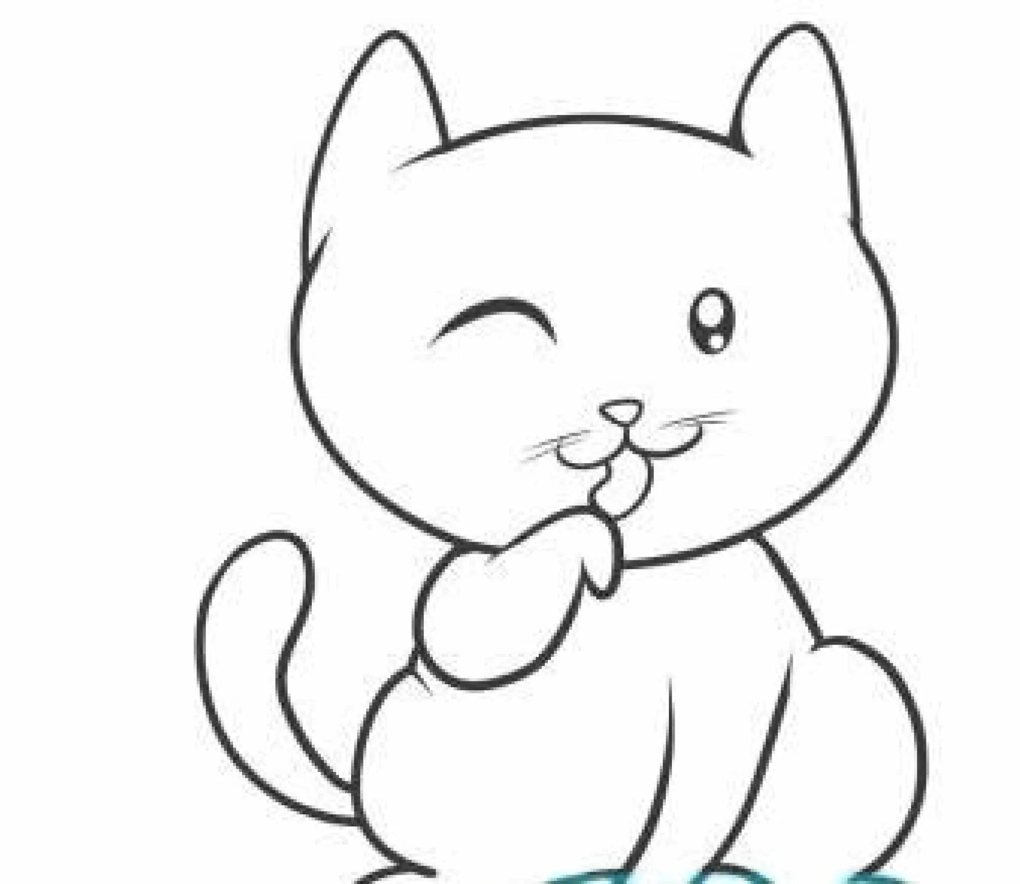 Картинки нарисованные котики легкие. Детские рисунки для срисовки. Рисунки для срисовки котики. Котенок рисунок. Лёгкие рисунки для срисовки кошки.