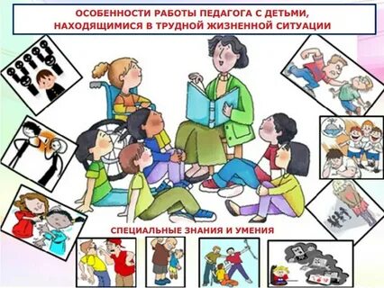 Работы с детьми находящимися
