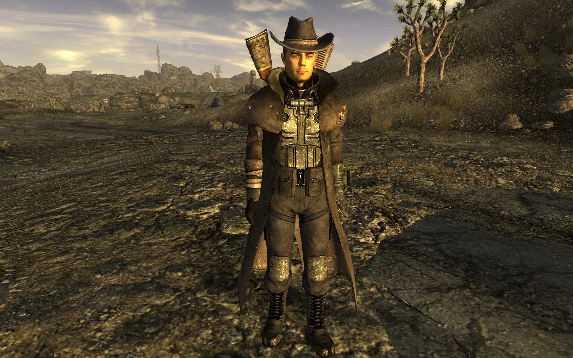 Не расти трава fallout new. Костюм курьера fallout new vegas. броня курьера в fallout new vegas. fallout new vegas ковбой. fallout new vegas пыльник курьера.