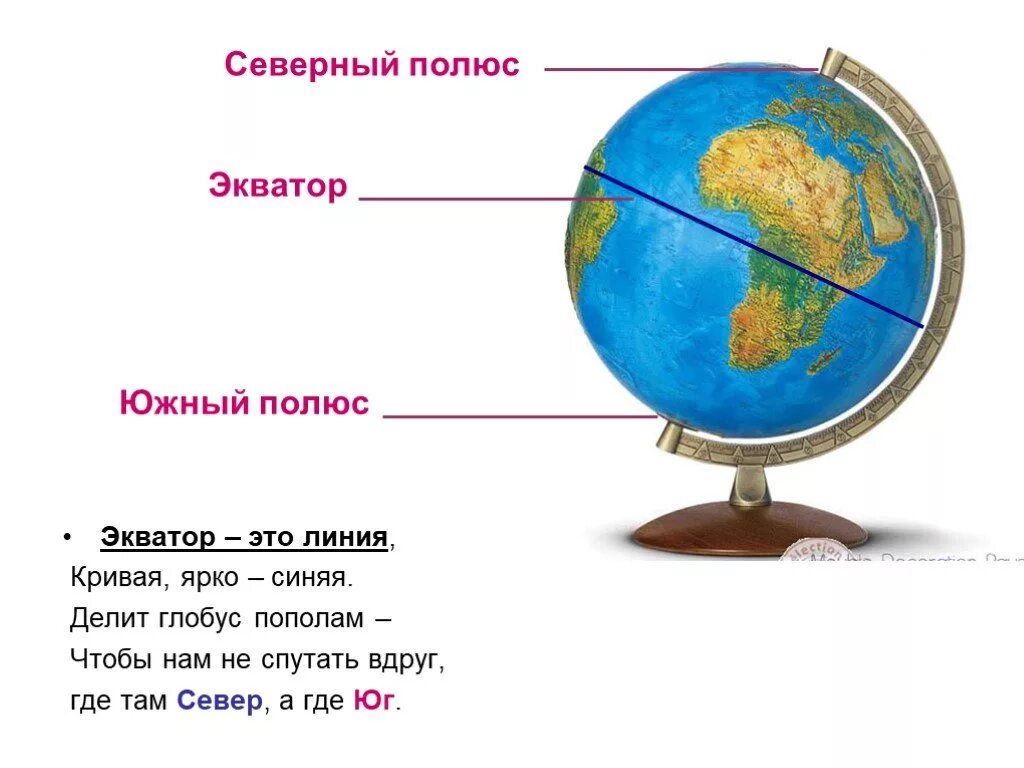 Экватор на глобусе. Экватор земли. Экватор Северный и Южный полюс. Глобус с полюсами.