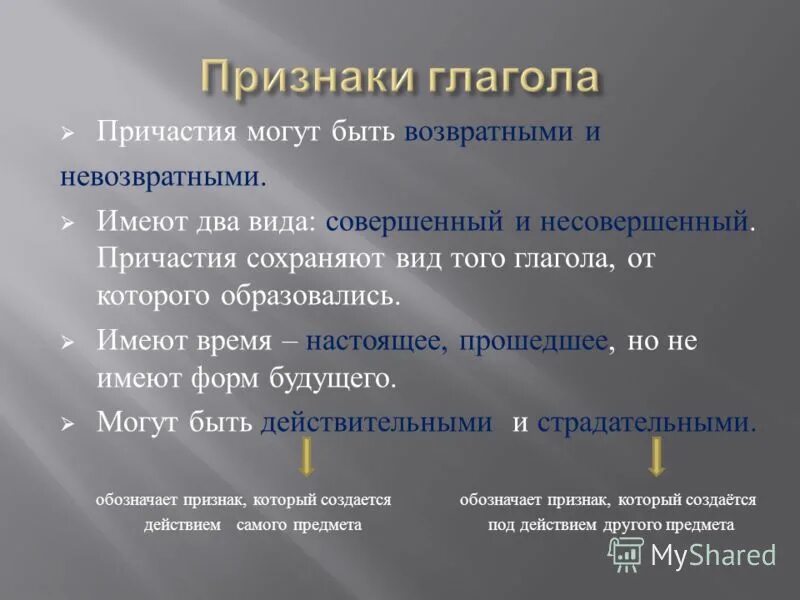 Причастие виды. Возвратное и НЕВОЗВРАТНОЕ Причастие. Признаки глагола. Признаки глагола у причастия. Как определить возвратное или НЕВОЗВРАТНОЕ Причастие.