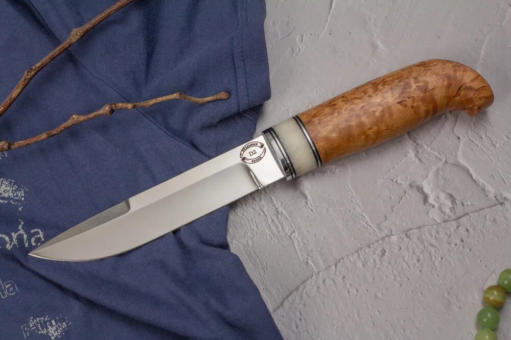 Ножи стальные бивни купить. Стальные бивни нож Якут большой фото.