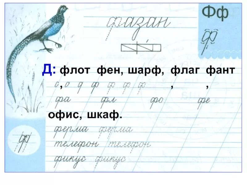 Буква ф ф для 1 класса. Письмо слов и предложений с буквами ф, ф. 1 Кл карточка с буквами ф,ф. Письмо буквы фф.