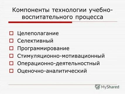 Методы проектирования учебно воспитательного процесса