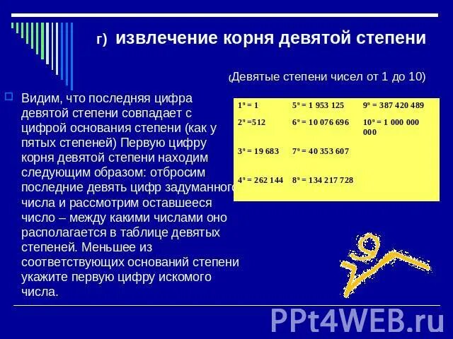 Извлечение корня 3. Извлечение корня в 9 степени. Как извлечь корень 9 степени. Как извлечь корень 9 степени из числа. Как извлечь корень 5 степени.