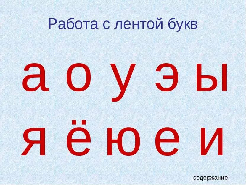 Презентация буквы обучение грамоте. Гласные буквы для детей.