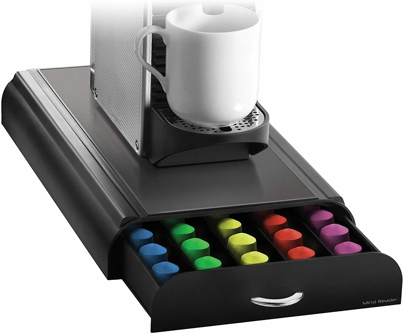Подставка для кофейных капсул. Подставка для кофейных капсул nespresso mind reader 7nestry4pcblk. подставка для кофейных капсул nespresso. органайзер для капсул nespresso. подставка для кофемашины неспрессо.