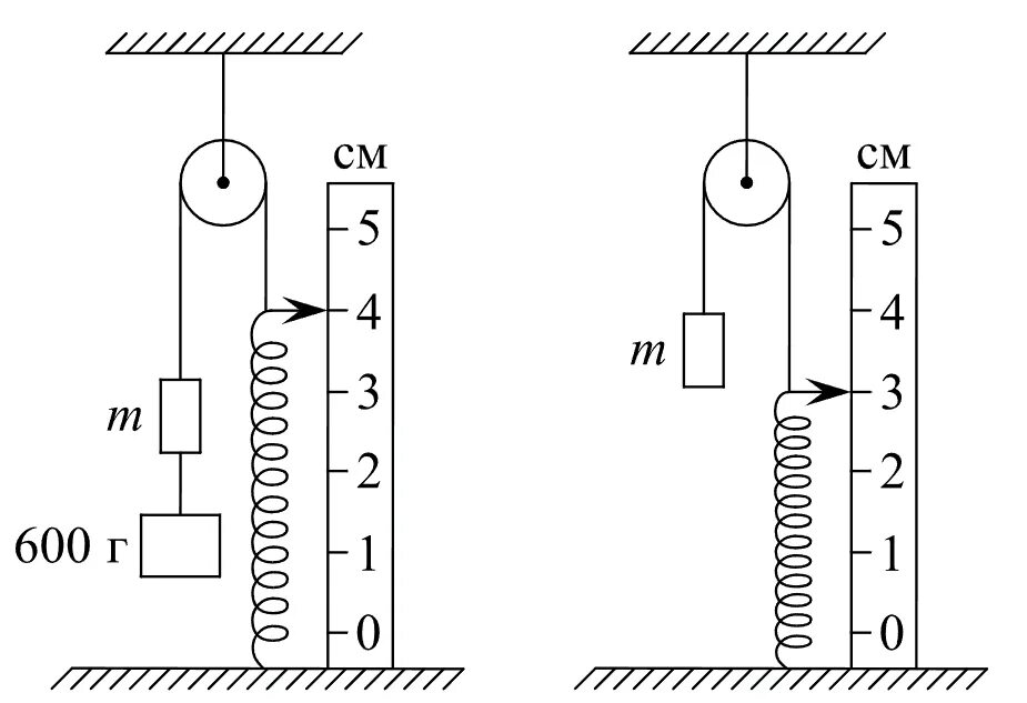 Схема пружина с 3 грузами. Система из пружины и груза. Положение равновесия пружины. Ускорение пружины.