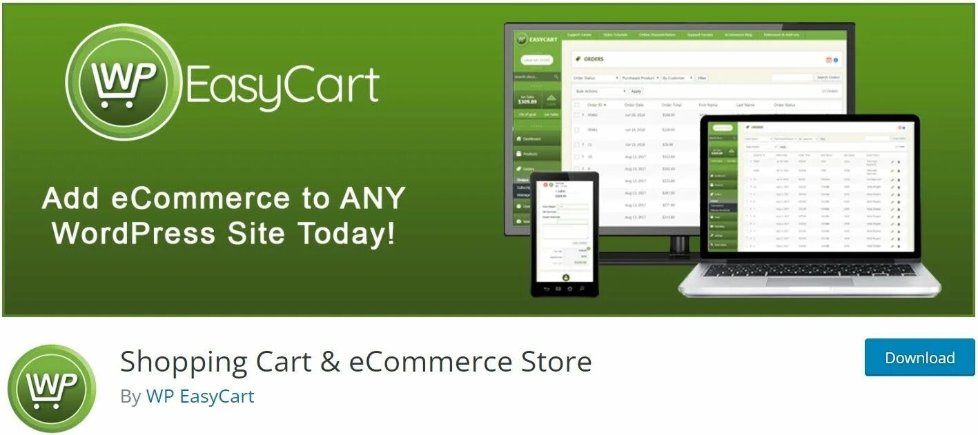 WORDPRESS Cart plugin. WORDPRESS easy storefront.