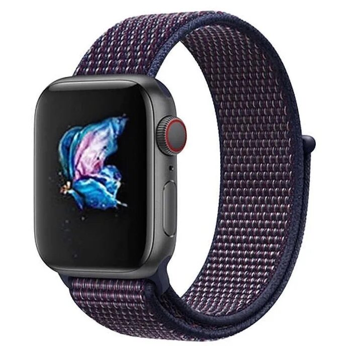 Ремешок apple watch отзывы. Нейлоновый ремешок для Эппл вотч. Тканевый ремешок для Apple watch 40mm. Нейлоновый ремешок для Apple watch 40 мм. Ремешок для Apple watch 42/44 мм нейлон индиго.
