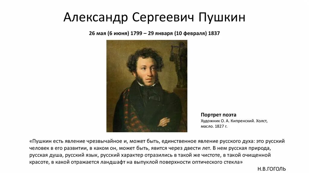 Сообщение о александре сергеевиче