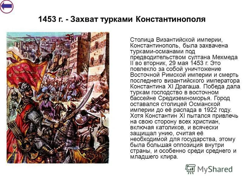 Захват Константинополя 1453 кратко. 1453 Турки Османы захватили Константинополь. 1453 Гибель Византийской империи. Взятие Константинополя турками-османами кратко. Рассказ захват