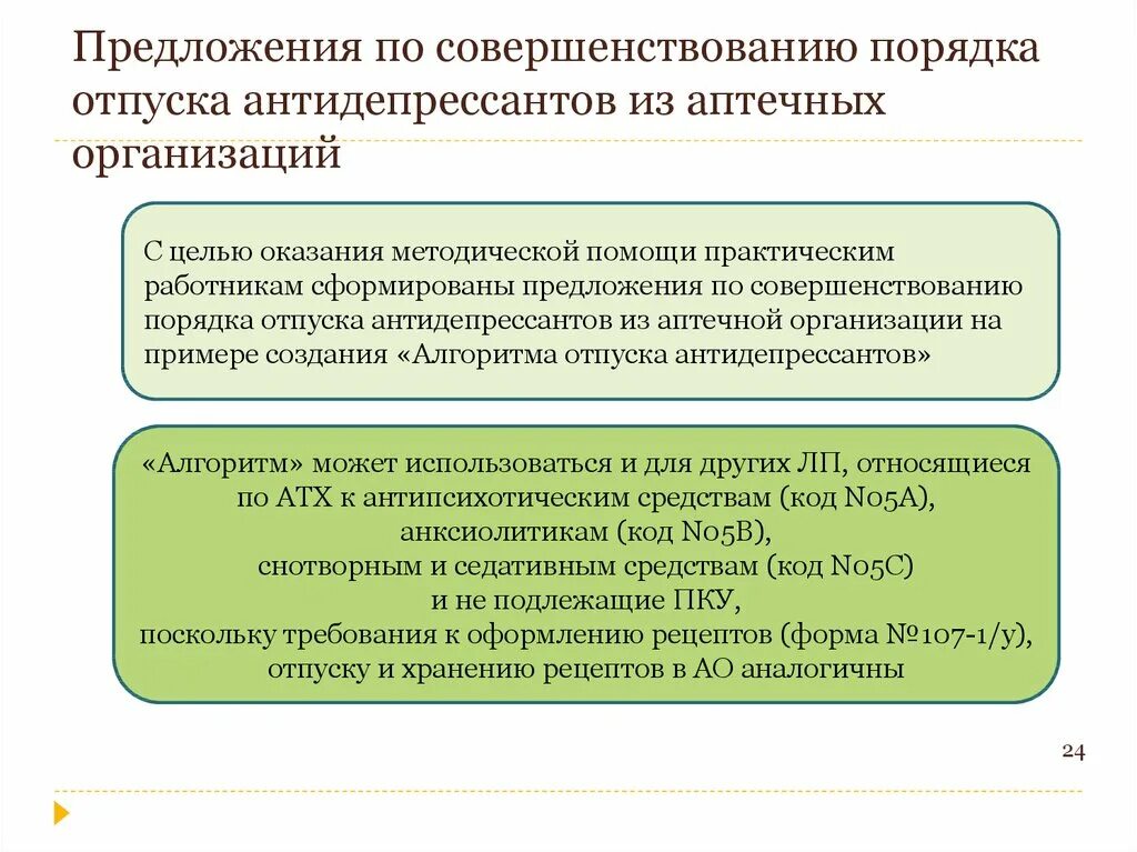 Организация отпуска по рецептам. Отпуск транквилизаторов из аптеки. Норма отпуска антидепрессантов. Правила отпуска из аптеки. Правила отпуска антидепрессантов.