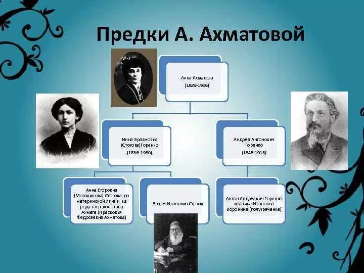 Предки ахматовой. Семейное Древо Анны Ахматовой. Родословная Ахматовой. Генеалогическое Древо Ахматовой.