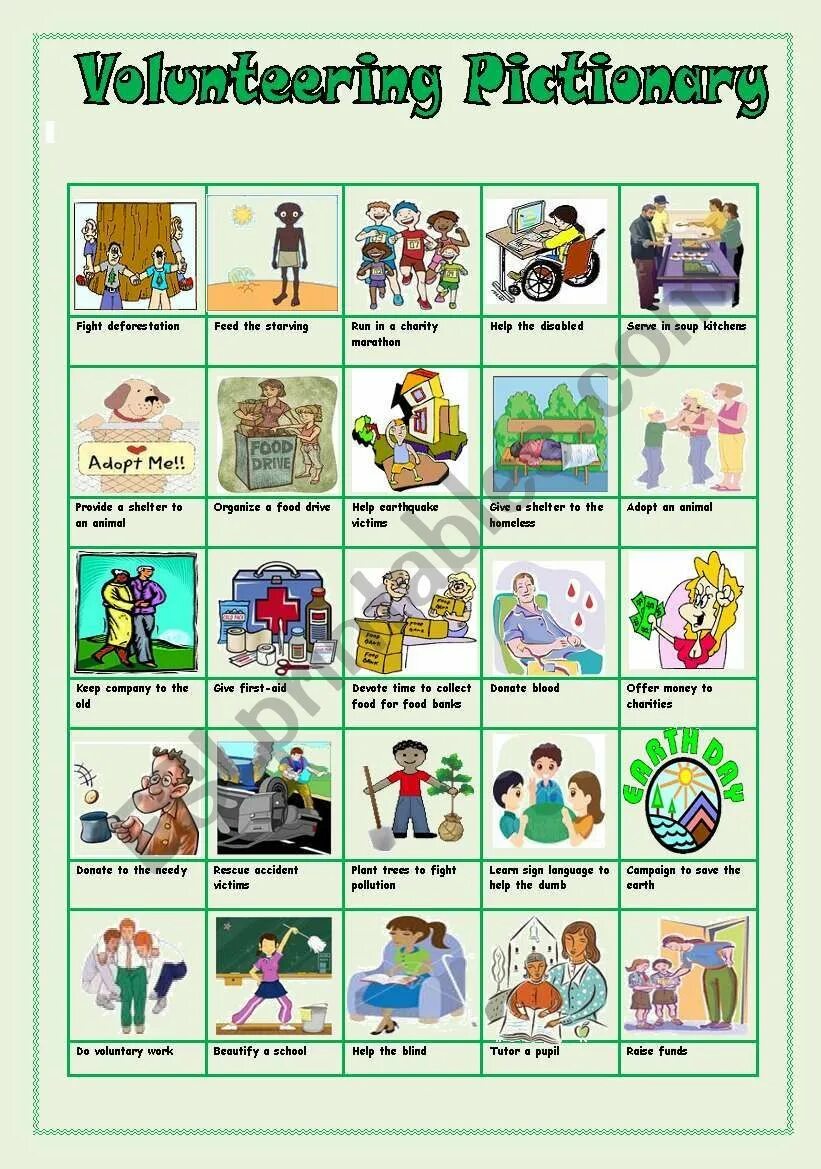 Volunteer worksheets. Volunteering топик по английскому. Charity vocabulary. Лексика на тему volunteering. Charity vocabulary.