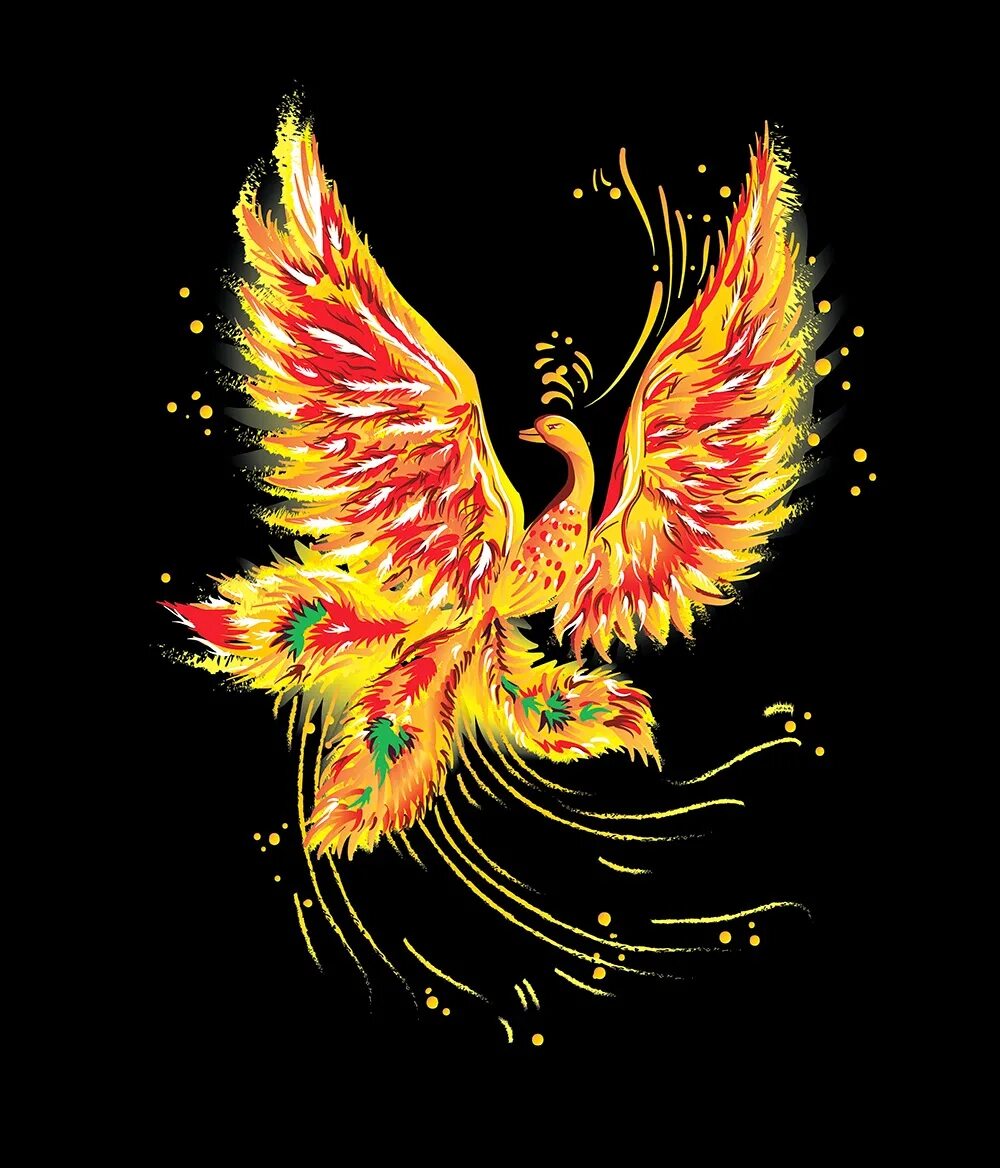изображение феникса. сказочная птица. жарптица 2023. жар птица для детей. жар птица танцует.