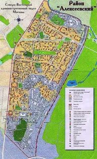Карта москвы алексеевская