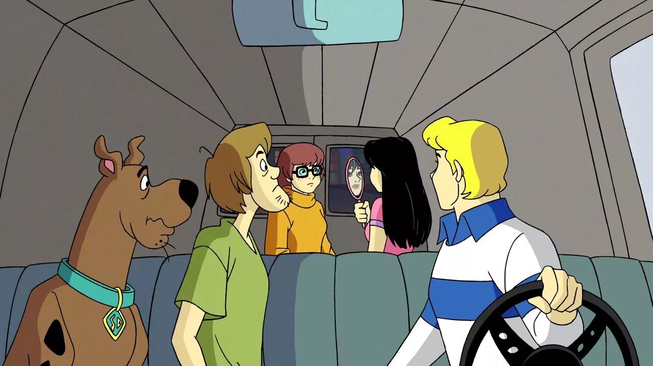 What s new scooby doo. Скуби Ду демон фермер. Скуби Ду what's New. Скуби Ду машина внутри.