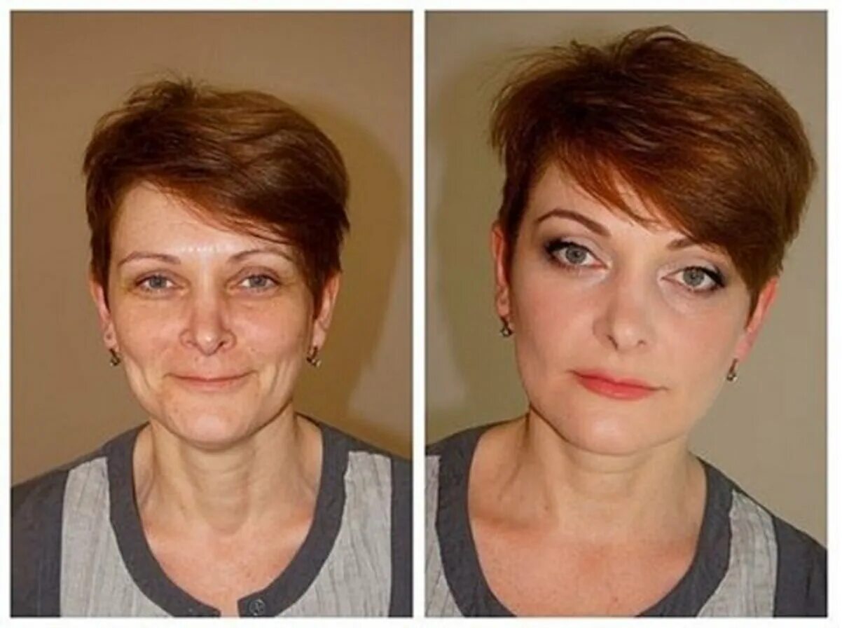 После 45 лет когда менять. Возрастной макияж. Макияж для возрастных женщин. Макияж за 40 лет для женщин. Возрастной макияж до и после.