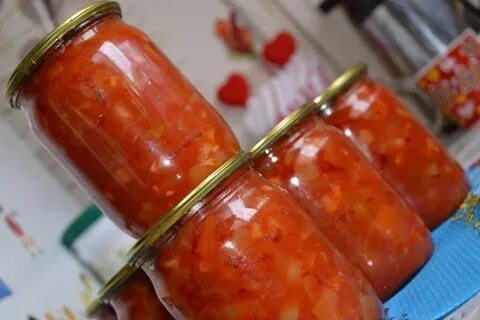 Салат на зиму кабачки перец томатная паста